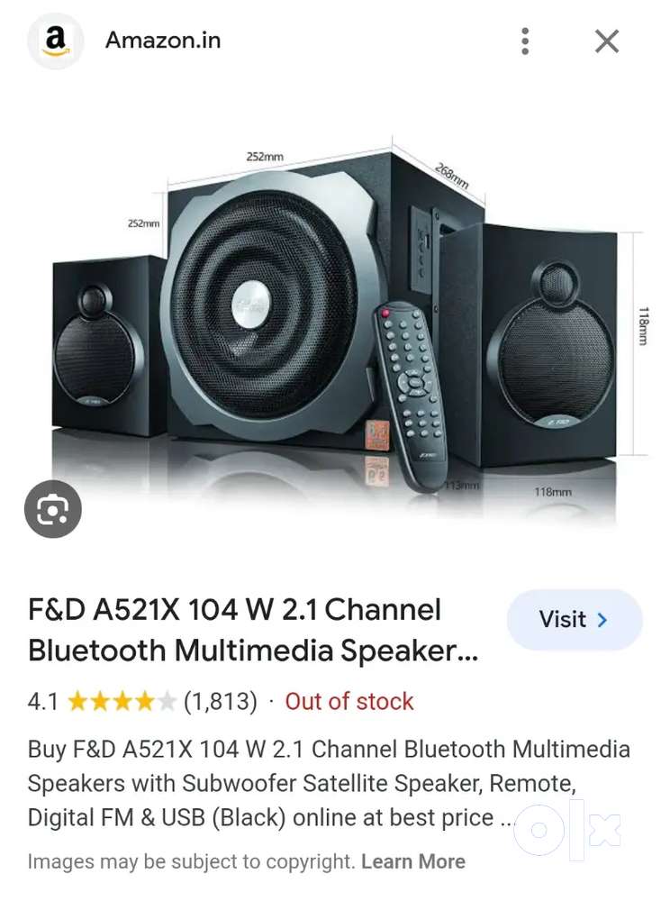 F&d a521x best sale 2.1 speaker