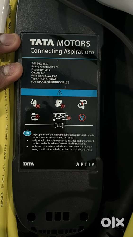 Ev car charger tata original brand new unused - Photo 3