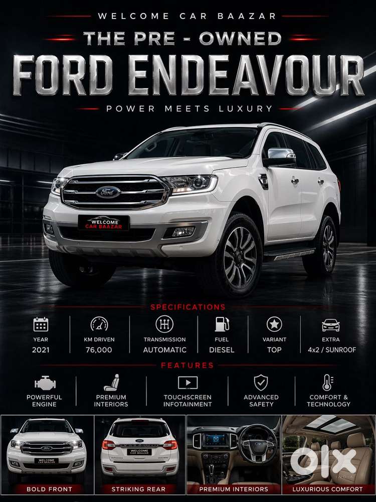 Ford Endeavour Titanium 4x2, 2021, Diesel