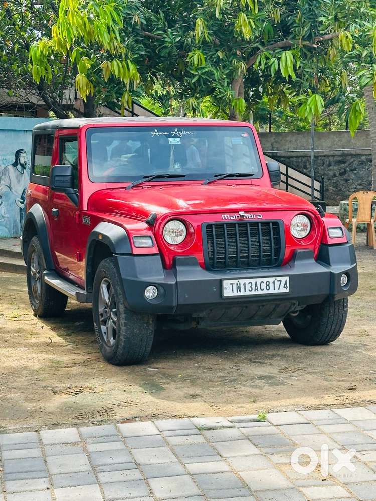 Selling My Mahindra Thar Lx Petrol Automatic 2wd In The Attractive Red