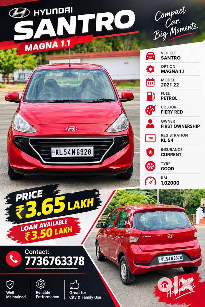 Hyundai Santro Magna, 2021, Petrol