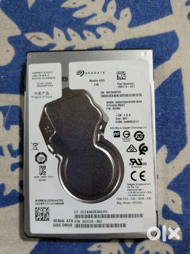Seagate 2TB 2.5-inch Internal Hard Disk