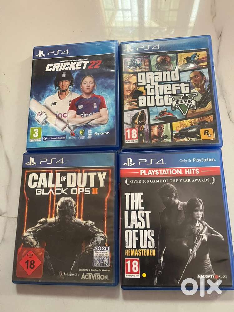 Ps4 games cd. Iriginal. 4 pcs