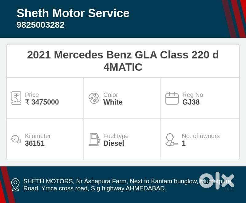 Mercedes-benz Gla Class 1.9 220d 4matic, 2021, Diesel