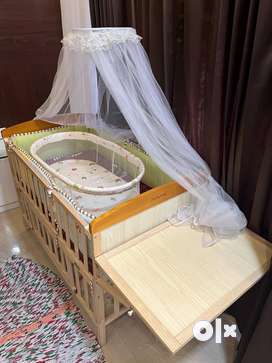 Baby wooden cradle olx on sale