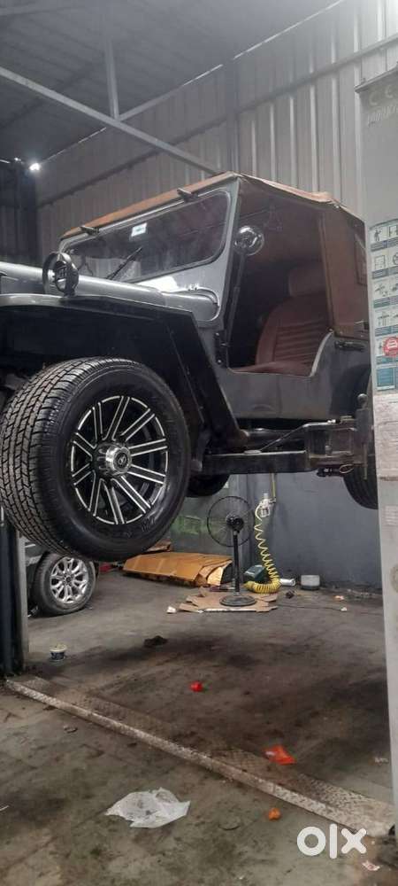 Modified Jeep And Trailer