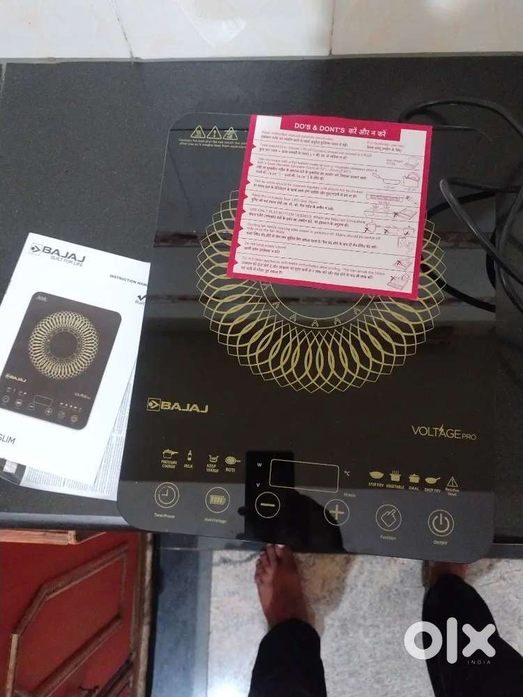 INDUCTION COOKTOP (Bajaj Majesty SLIM 2100w)