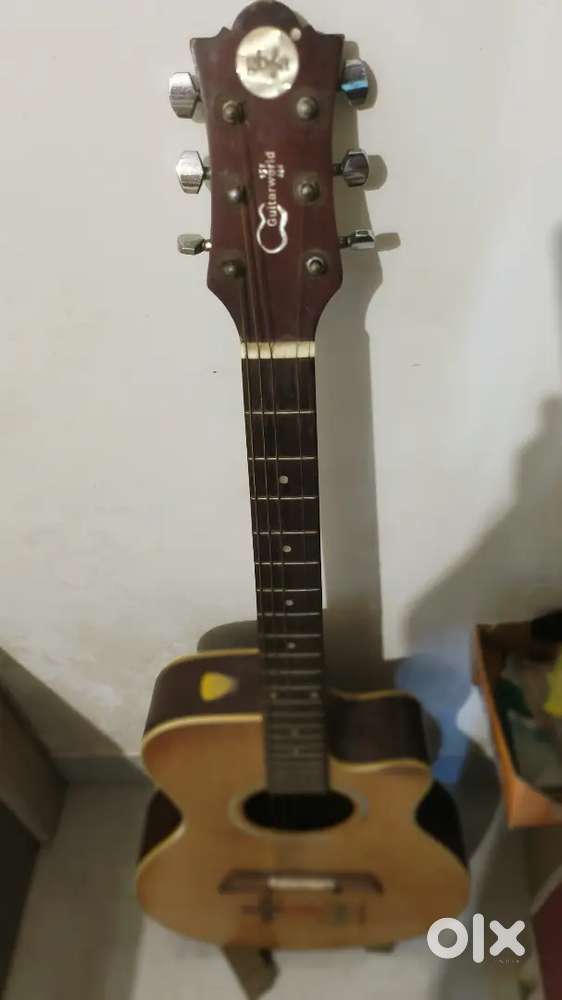 Acoustic guitar and electric guitars