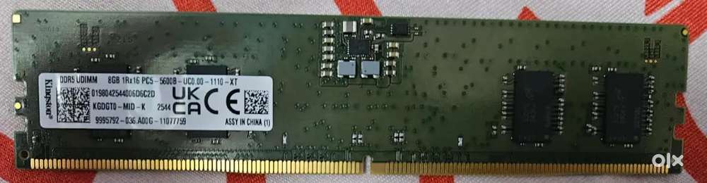 Kingston 16GB DDR5 RAM (2&times;8GB) 5600MHz Desktop RAM