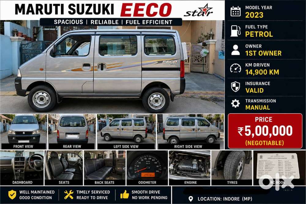 Maruti Suzuki Eeco 2023 Petrol 14869 Km Driven