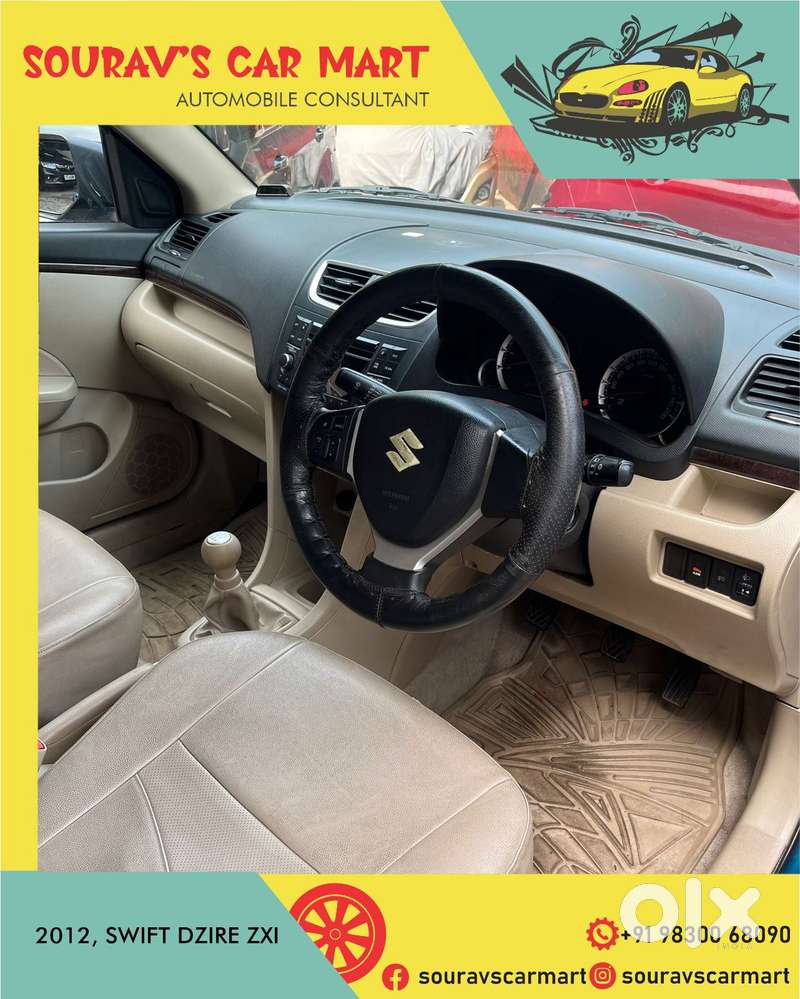 Maruti Suzuki Swift Dzire 1.2 Zxi Bsiv, 2012, Petrol