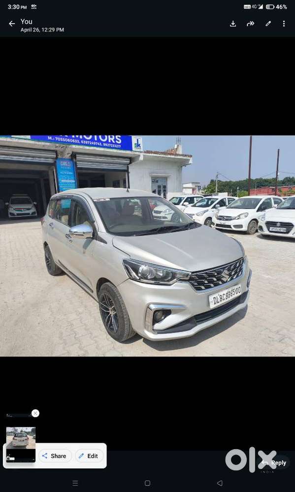 Maruti Suzuki Ertiga 1.5 Vxi, 2021, Cng & Hybrids