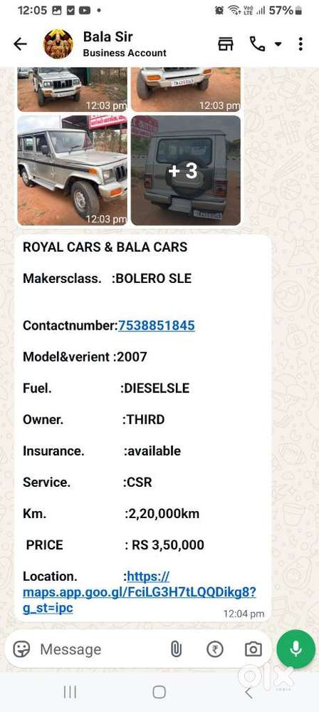 Mahindra Bolero Sle, 2007, Diesel