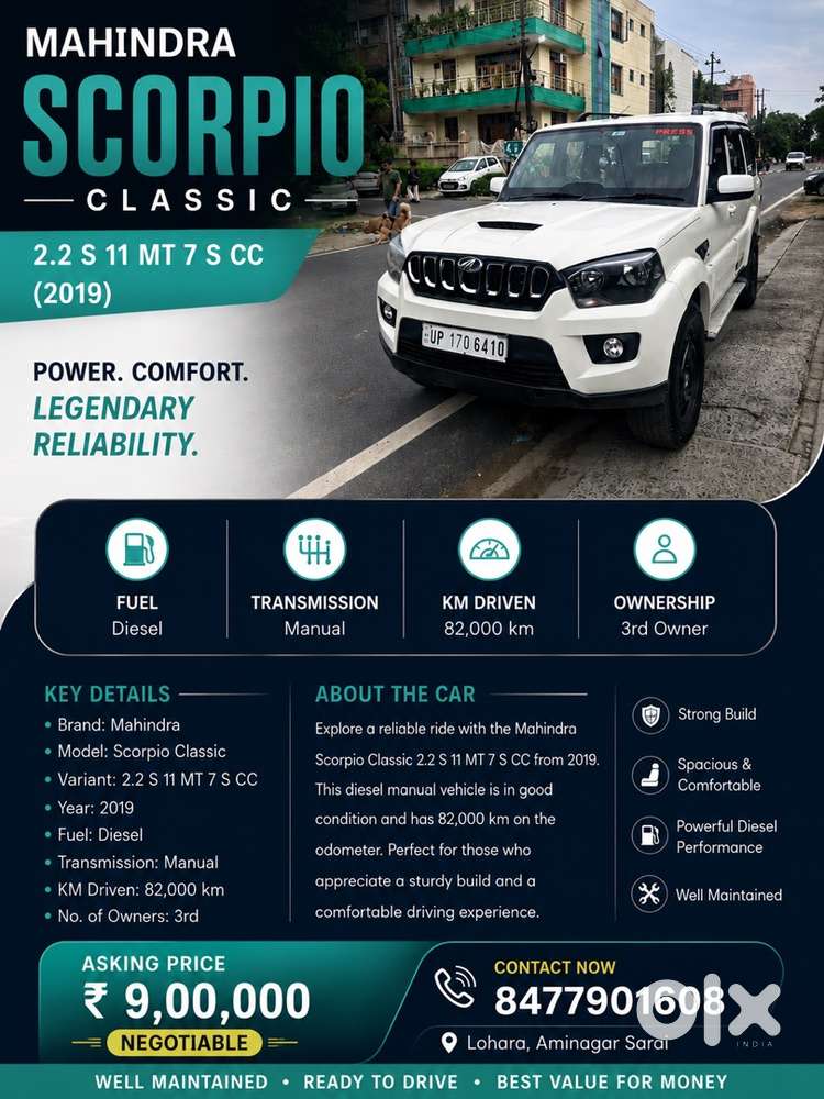 Mahindra Scorpio Classic Diesel 2019