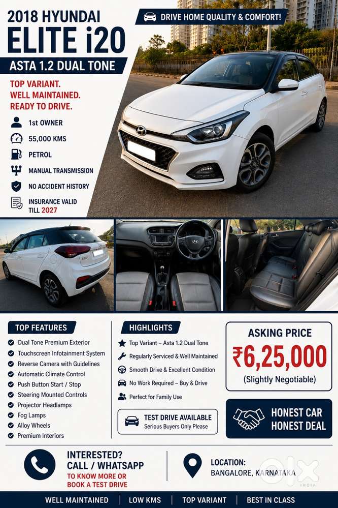 Hyundai Elite I20 Petrol 2018