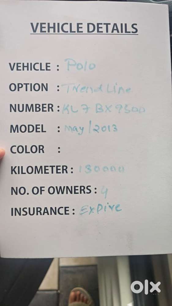 Volkswagen Polo 2009-2013 Diesel Trendline 1.2l, 2013, Diesel