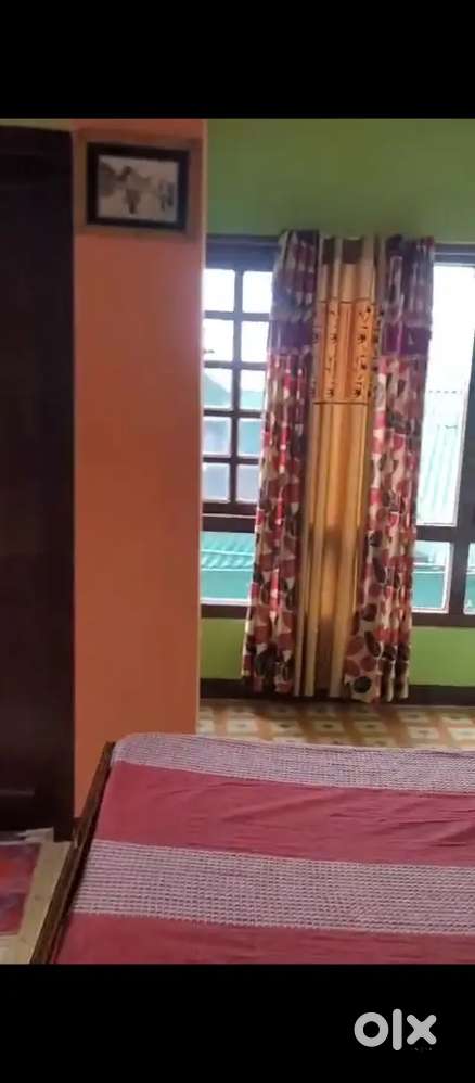 2bhk 1hall 1 washroom 1 kitchen 2 balcony with 2double beed tv fridge