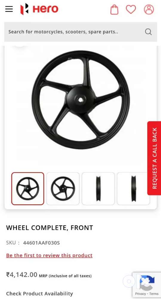 Hero splendor plus mag hot sale wheel