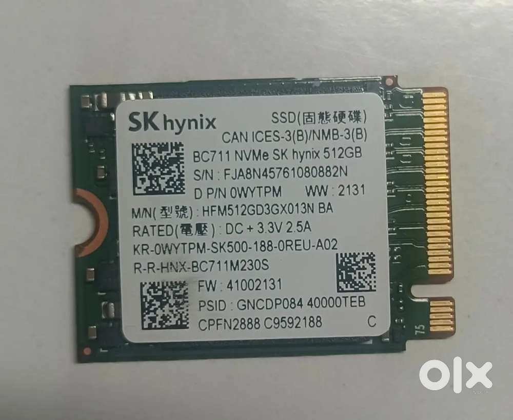 SK Hynix 512GB NVMe SSD