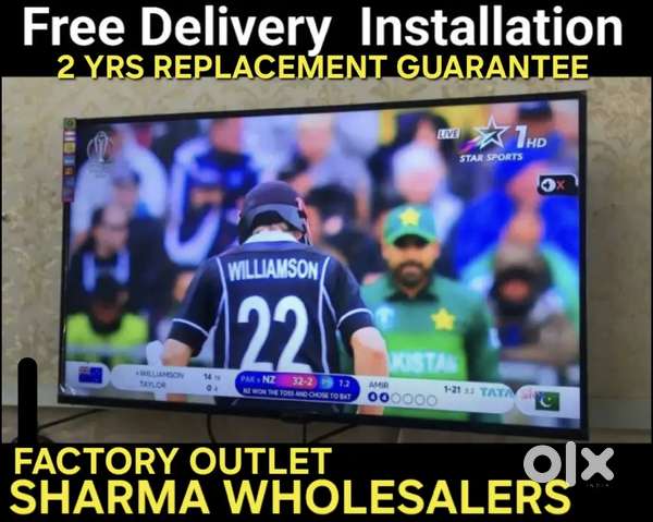 42 Smart Frameless LED TV 2 Year Full
Replacement Guarantee