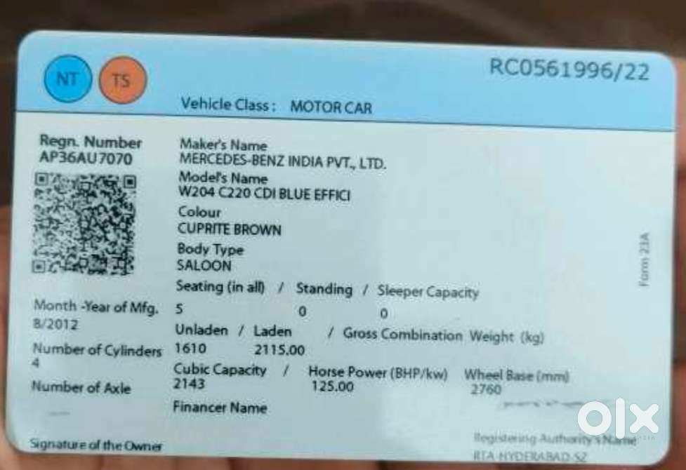 Mercedes-benz C-class 2.1 220 Cdi Elegance At, 2013, Diesel