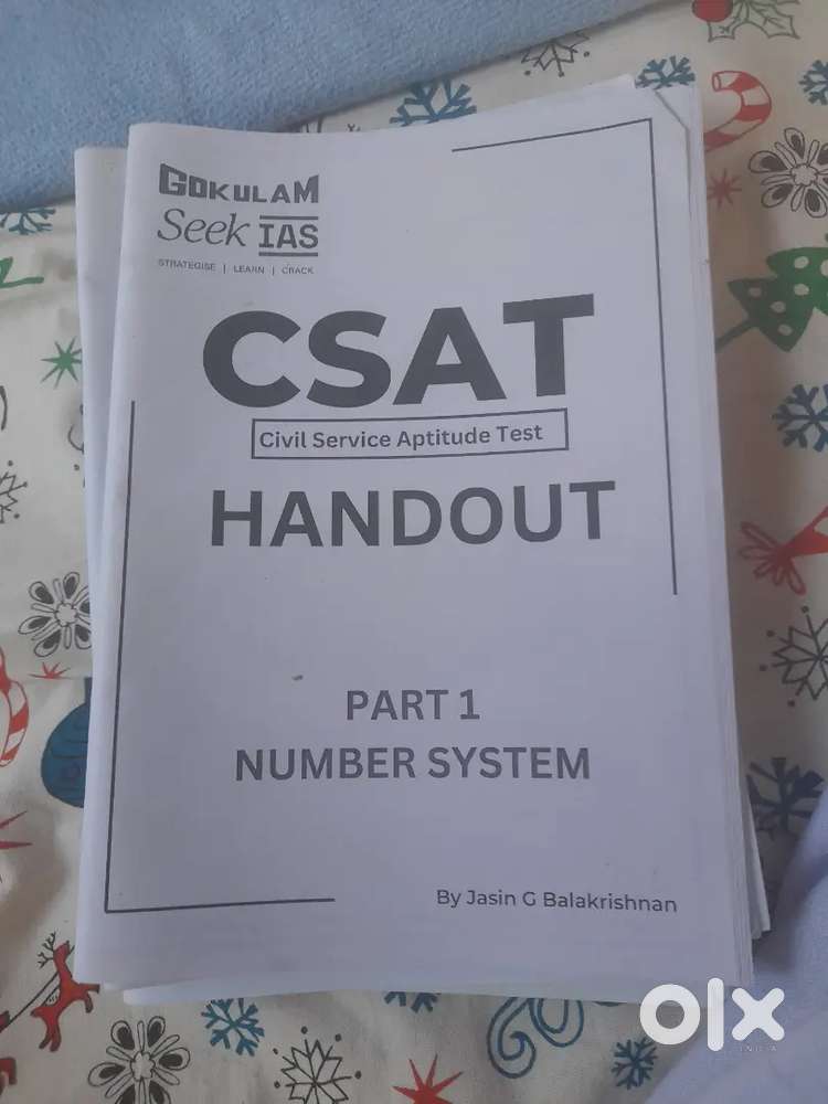 UPSC CSAT Handouts for Sale