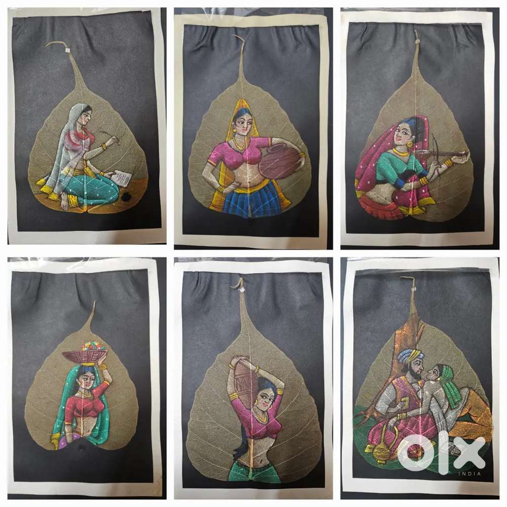 Peepal leaf painting