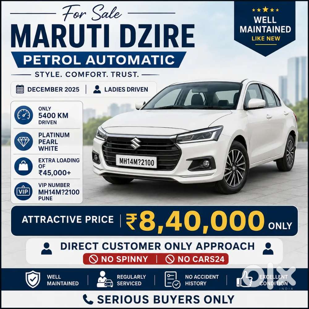 Maruti Suzuki Dzire Vxi 2025