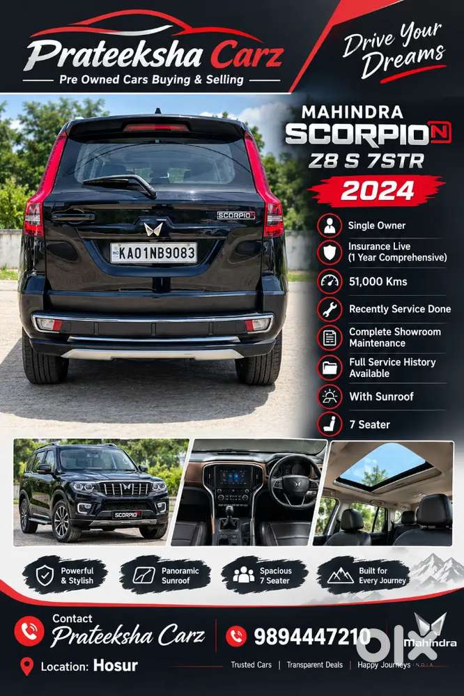 Mahindra Scorpio N Z8 S 2024