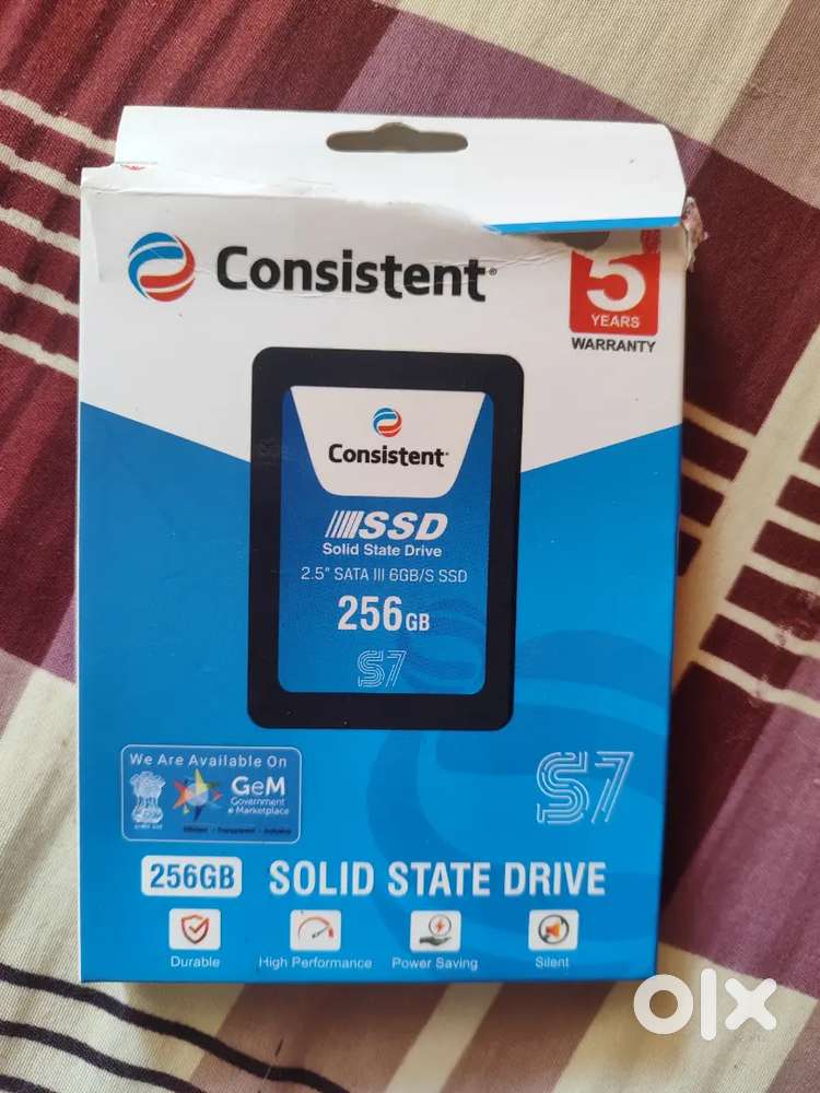Consistent 256 GB SATA SSD| Almost new | 5 year warranty