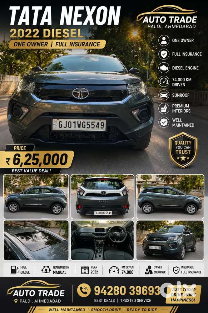 Tata Nexon 1.5 Revotorq Xm (s), 2022, Diesel
