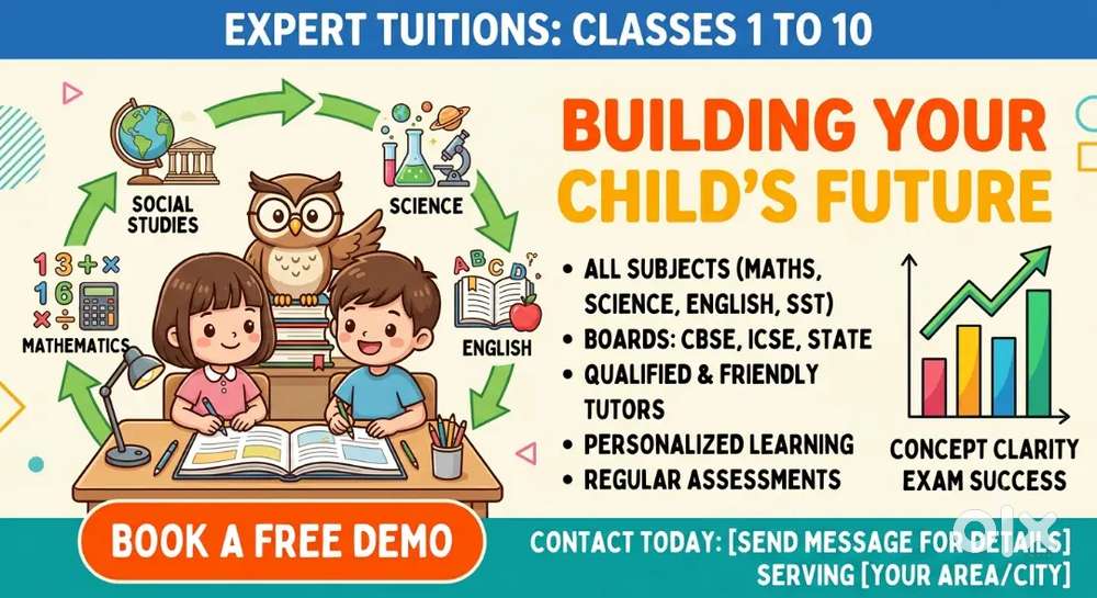 Best Home Tuitions (Class 1-10) – All Subjects  CBSE, ICSE, State Boa