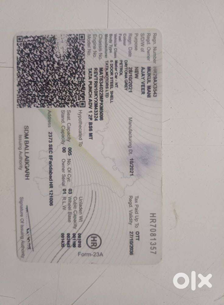 Tata Punch 1.2 Revotron Adventure Camo, 2021, Petrol