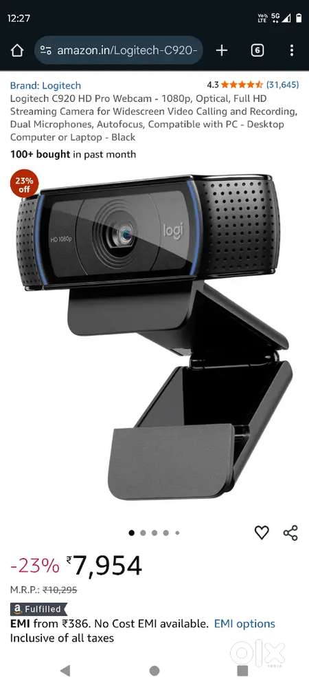 Logitech C920 HD Pro Camera Cameras Lenses 1825142477