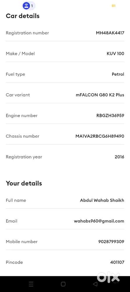 Mahindra Kuv 100 2016 Cng & Hybrids 112778 Km Driven At 2.5 Lakh