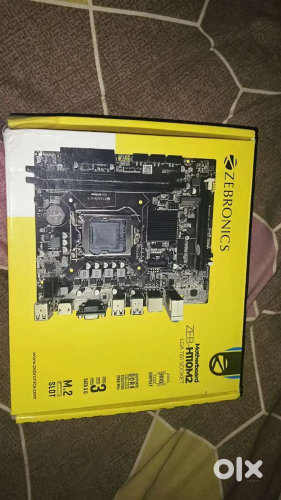 Motherboard with cpu