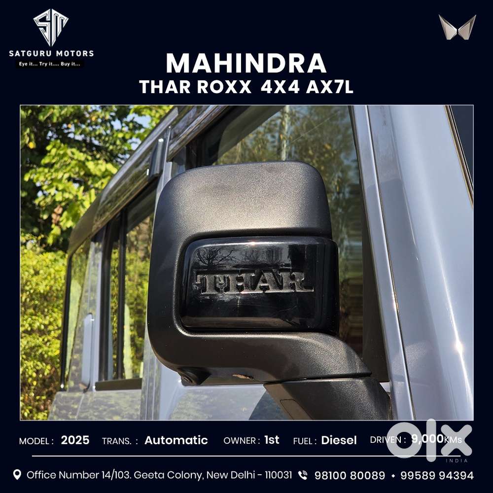 Mahindra Thar Roxx Ax7 L Diesel At 4wd, 2025, Diesel