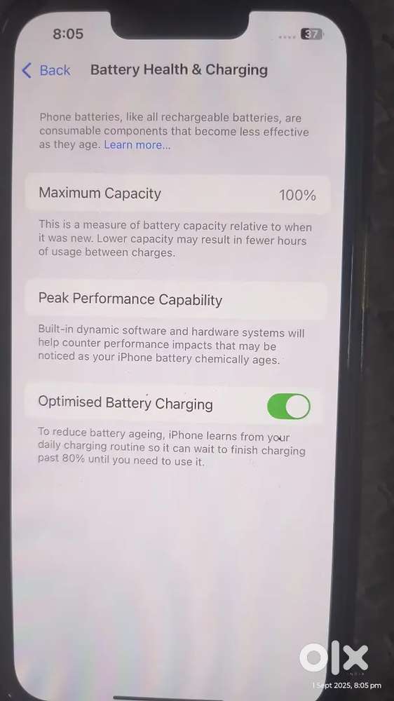 Fully Charged Iphone 11 Pro Max Optimized Battery Charging