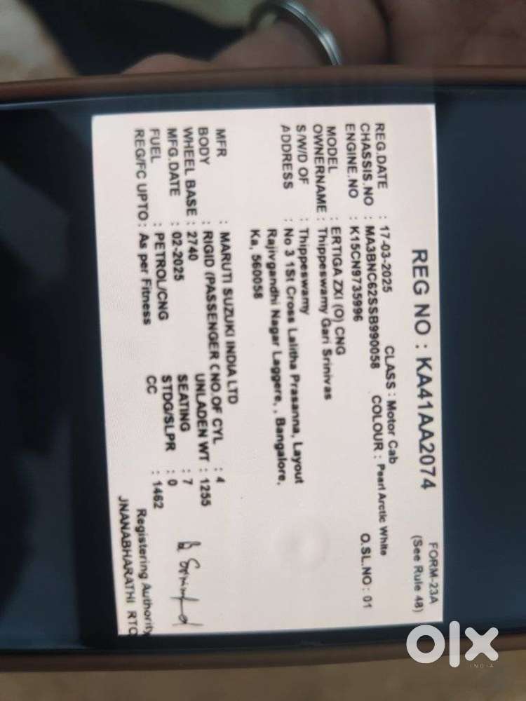 Maruti Suzuki Ertiga Zxi Plus Petrol, 2025, Cng & Hybrids
