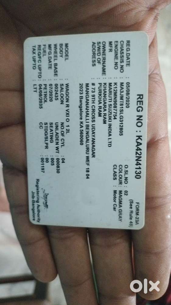 Maruti Suzuki Wagon R 2020 Year
