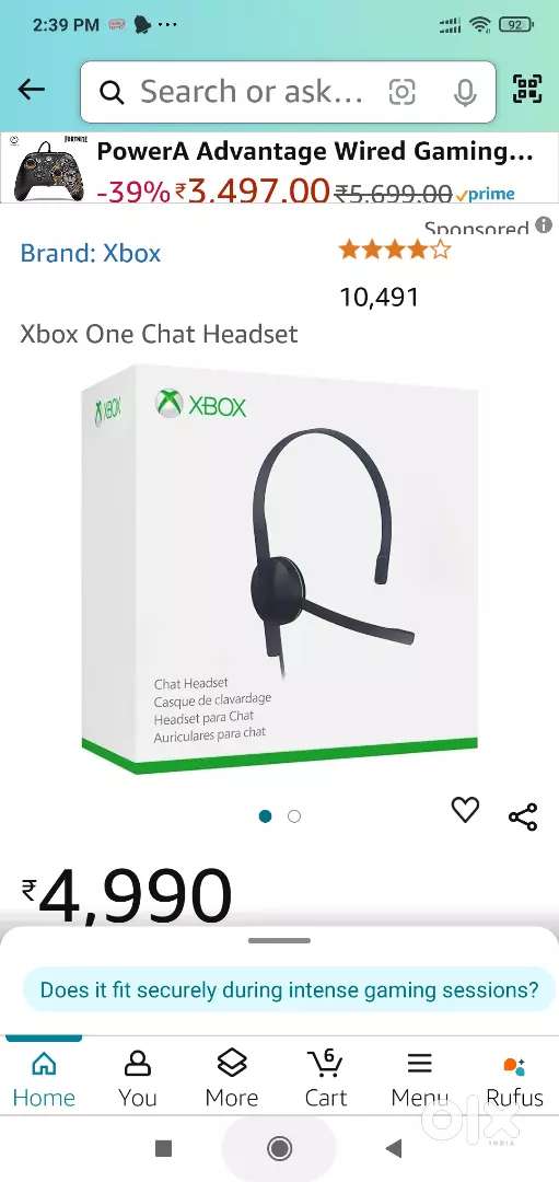 Microsoft Xbox headset