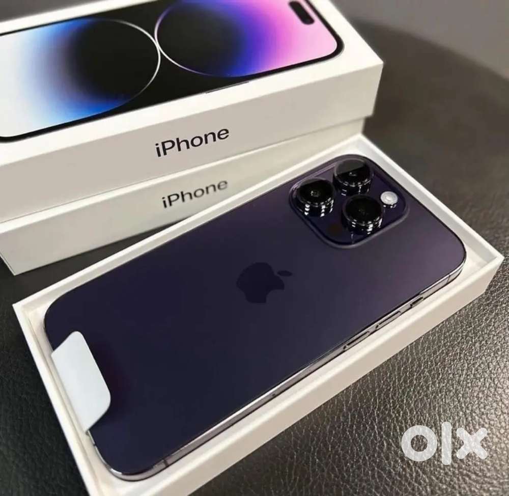 IPHONE 14PRO 256GB DEEP PURPLE COLOR IN VERY GOOD CONDITION WITH BOX
