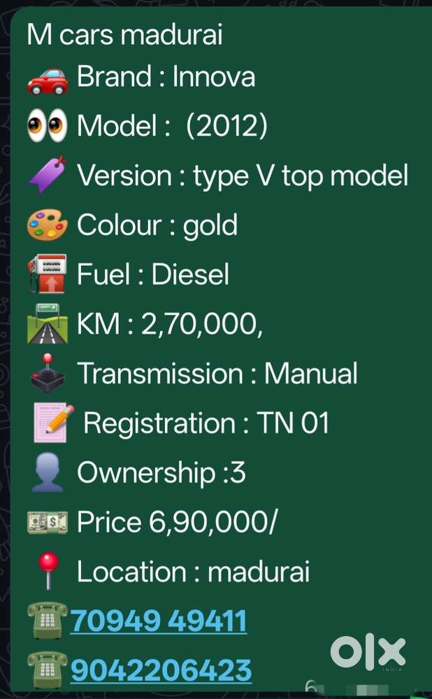 Toyota Innova 2.5 V 7 Str, 2013, Diesel