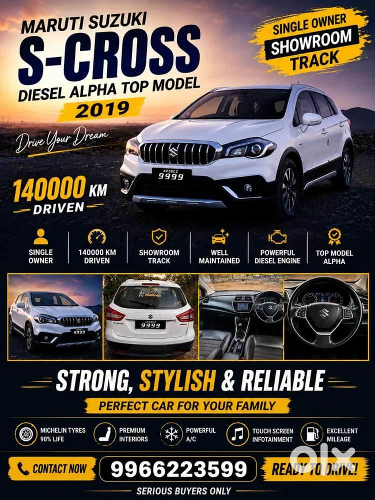 2019 Maruti Suzuki S-cross Alpha Diesel | Single Owner | Excellent Con