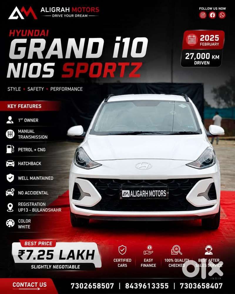 Hyundai I10 1.2 Kappa Sportz, 2025, Cng & Hybrids