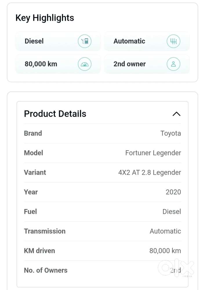 Toyota Fortuner 2.7 2wd At, 2019, Petrol