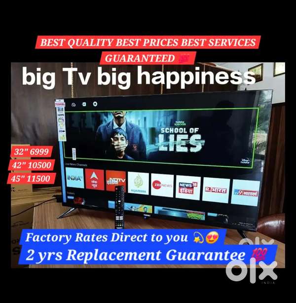 45 ANDROID SMART BEZEL-LESS SLIM FHD LED TV # FREE INSTALLATION COD