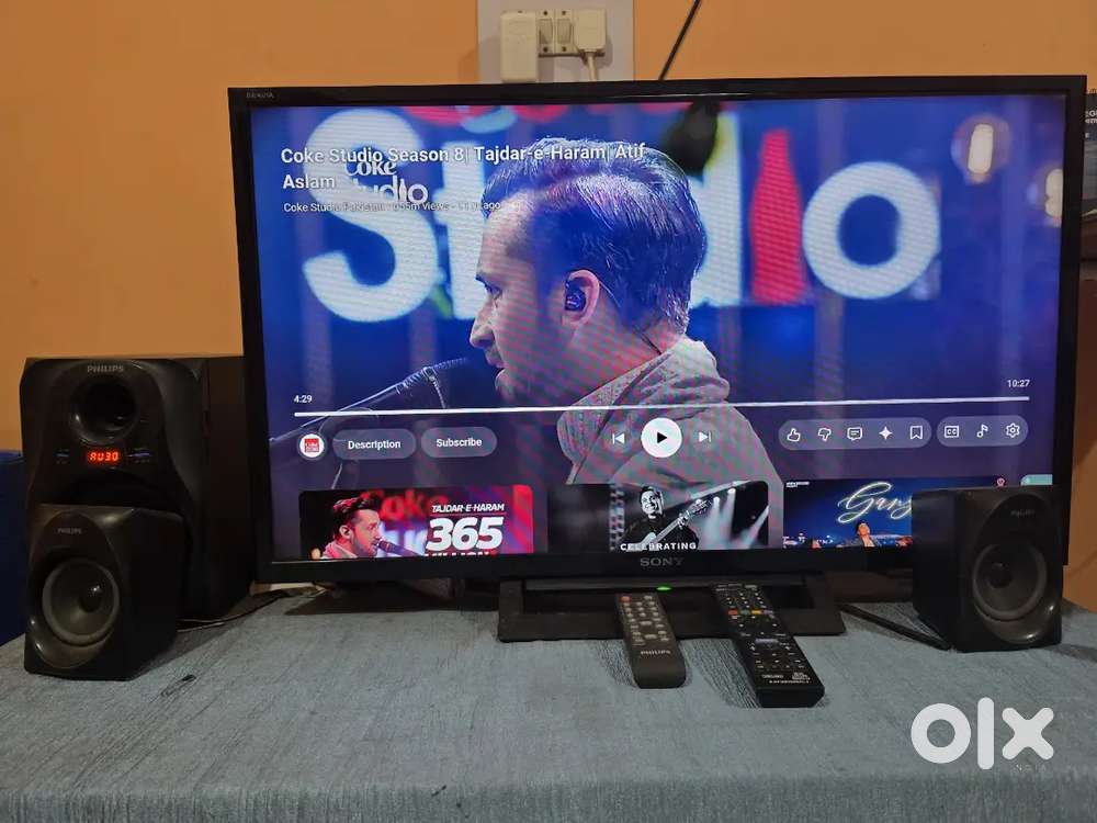 Sony bravia 32 LED TV + Philips 2.1 Audio System
