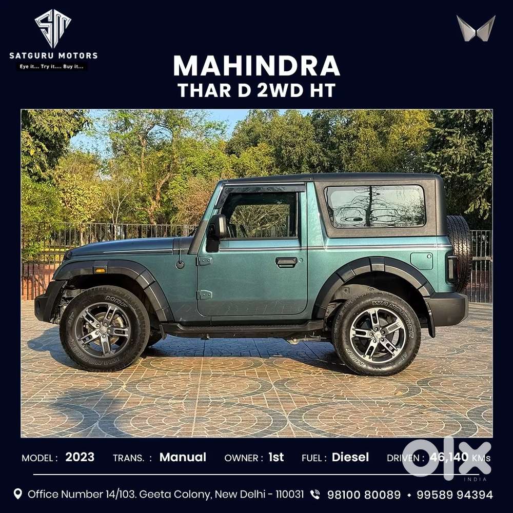 Mahindra Thar Lx 4-str Hard Top Mt, 2023, Diesel