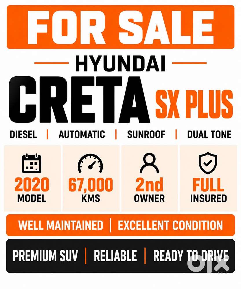 Hyundai Creta 1.6 Crdi Sx Plus At Dual Tone, 2020, Diesel